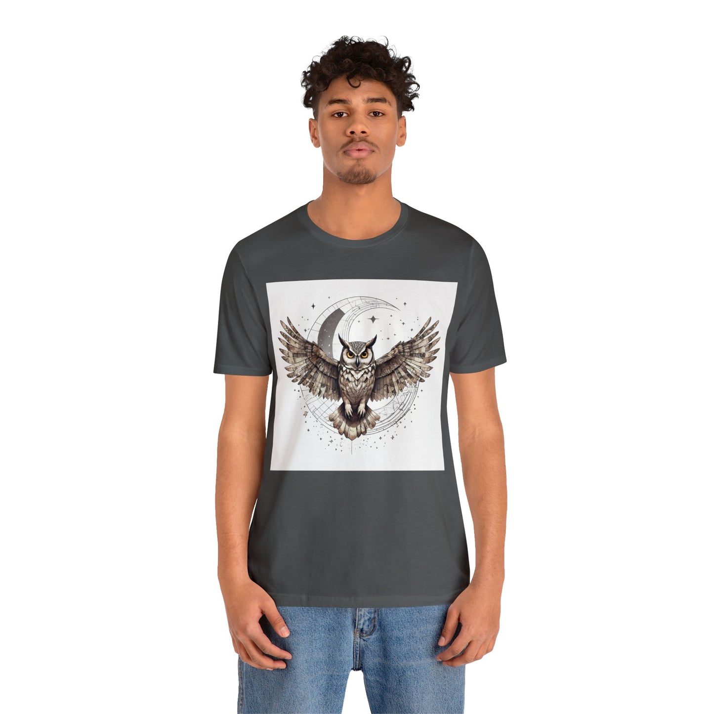 Midnight Sentinel - Geometric Animals Series T-Shirt