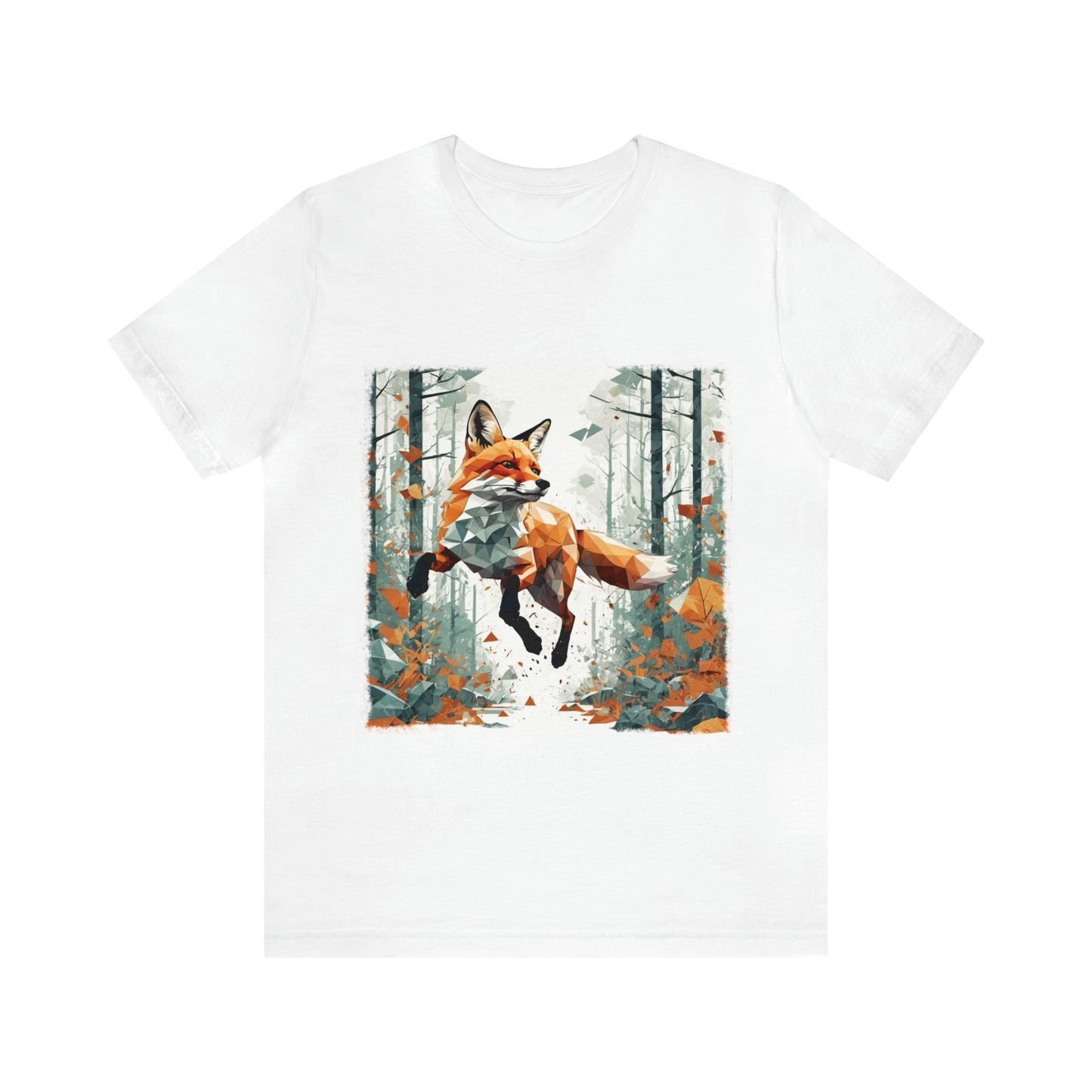 Fox in the Forest - Geometric Animals Series T-Shirt