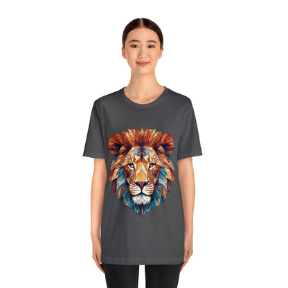 Geometric Lion - Geometric Animals Series T-Shirt