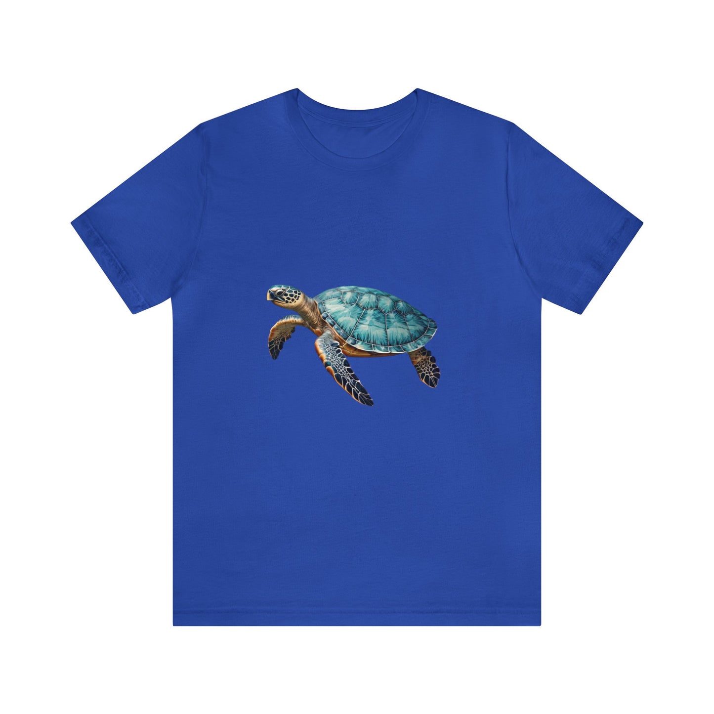 Emerald Shelled Sea Turtle - Geometric Animals Series T-Shirt