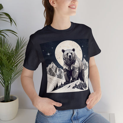 Lunar Bear - Geometric Animals Series T-Shirt