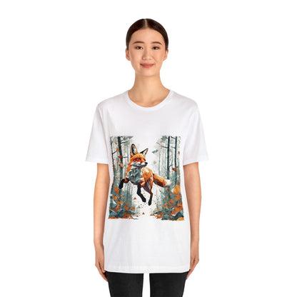 Fox in the Forest - Geometric Animals Series T-Shirt