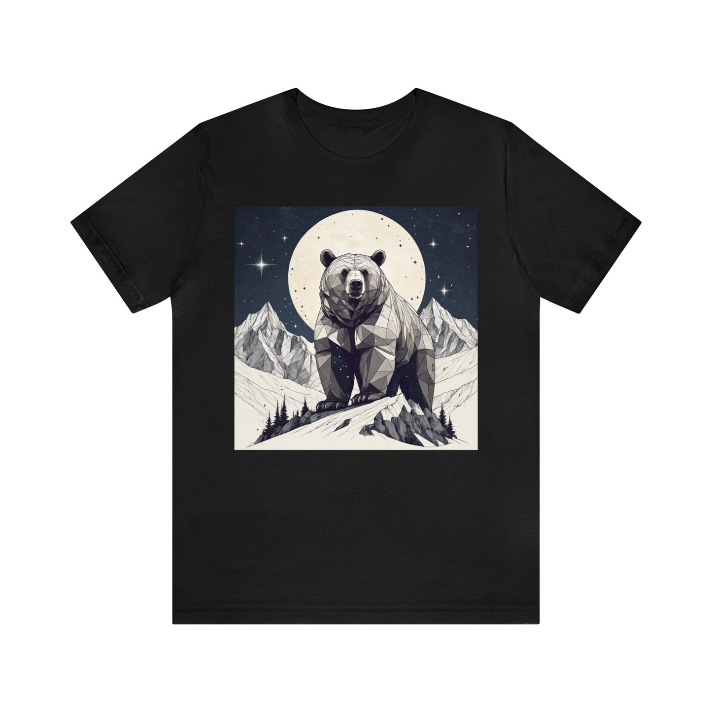 Lunar Bear - Geometric Animals Series T-Shirt