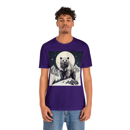 Lunar Bear - Geometric Animals Series T-Shirt