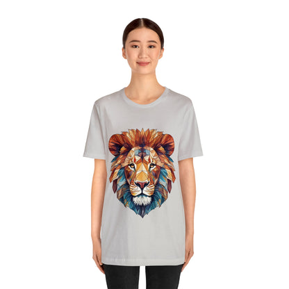 Geometric Lion - Geometric Animals Series T-Shirt