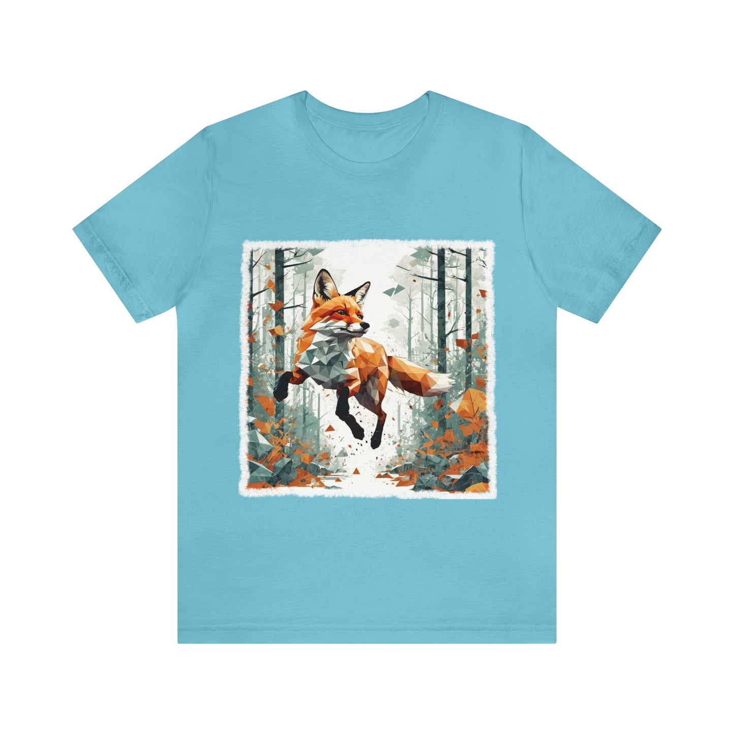 Fox in the Forest - Geometric Animals Series T-Shirt