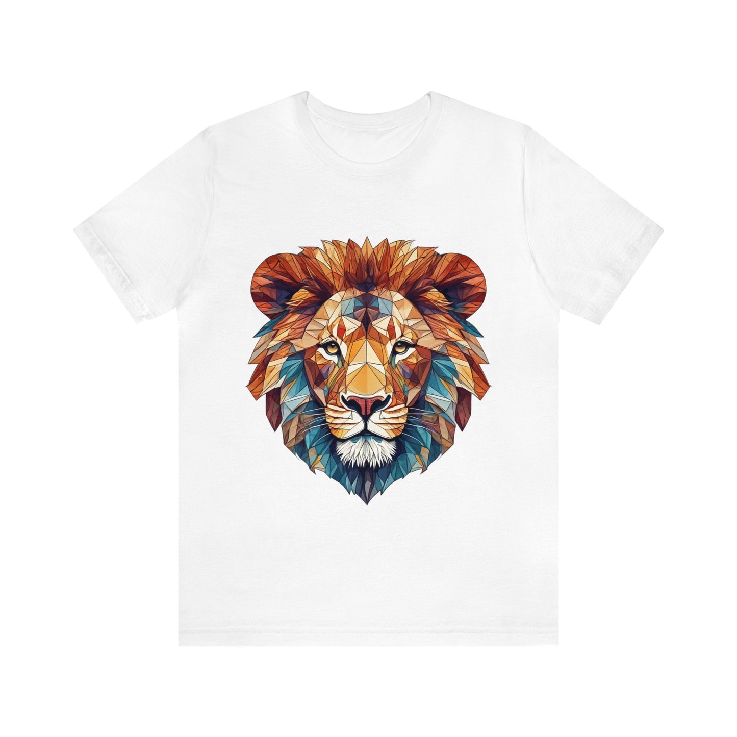 Geometric Lion - Geometric Animals Series T-Shirt