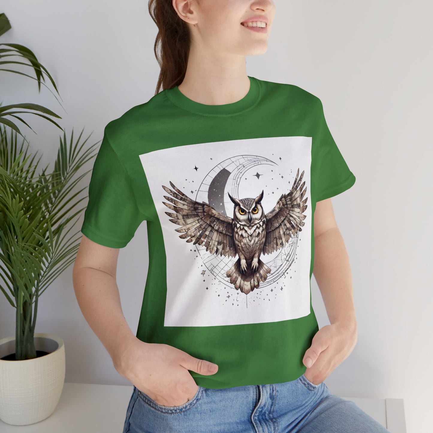 Midnight Sentinel - Geometric Animals Series T-Shirt