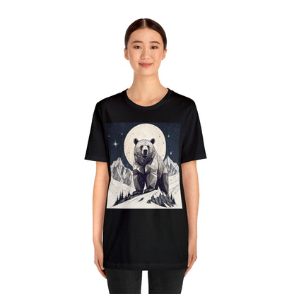 Lunar Bear - Geometric Animals Series T-Shirt