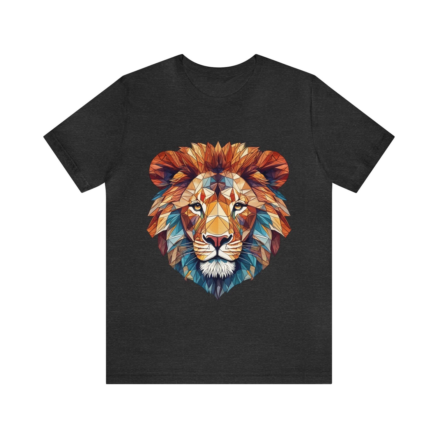 Geometric Lion - Geometric Animals Series T-Shirt