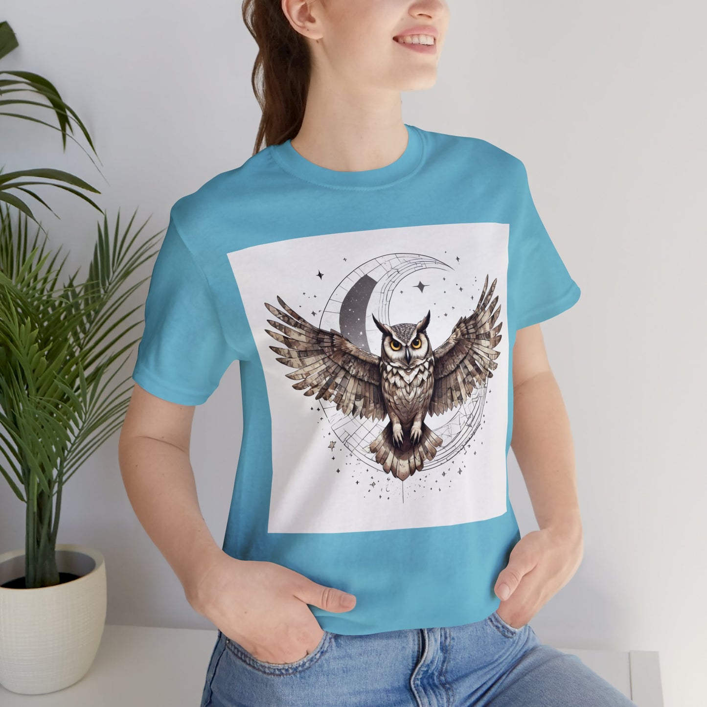 Midnight Sentinel - Geometric Animals Series T-Shirt