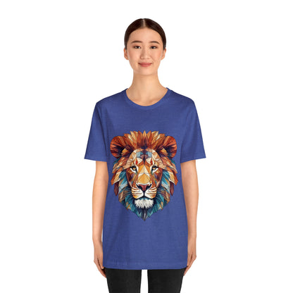 Geometric Lion - Geometric Animals Series T-Shirt