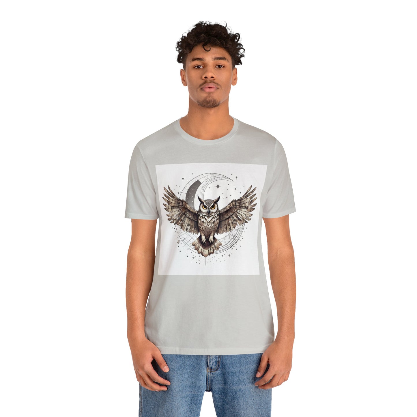 Midnight Sentinel - Geometric Animals Series T-Shirt