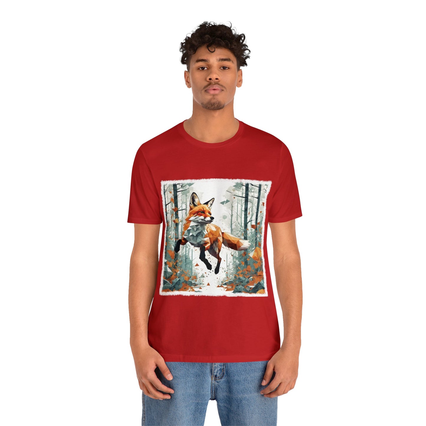 Fox in the Forest - Geometric Animals Series T-Shirt