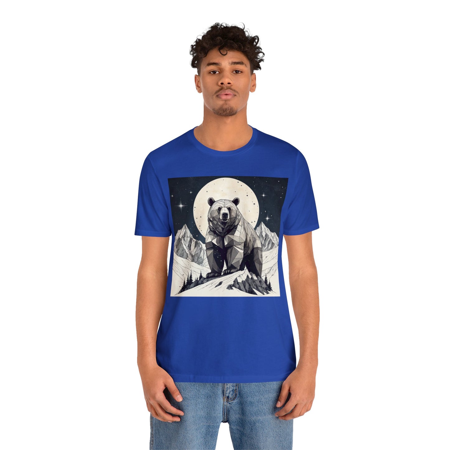 Lunar Bear - Geometric Animals Series T-Shirt