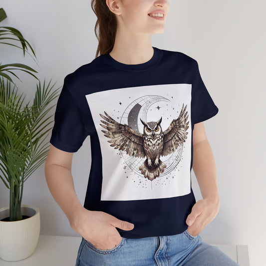 Midnight Sentinel - Geometric Animals Series T-Shirt