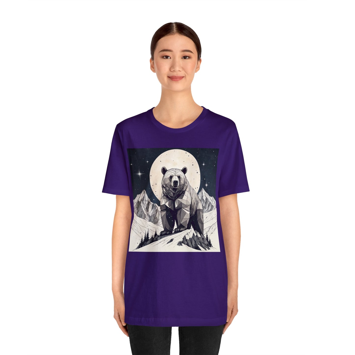 Lunar Bear - Geometric Animals Series T-Shirt