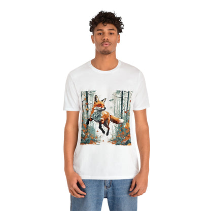 Fox in the Forest - Geometric Animals Series T-Shirt