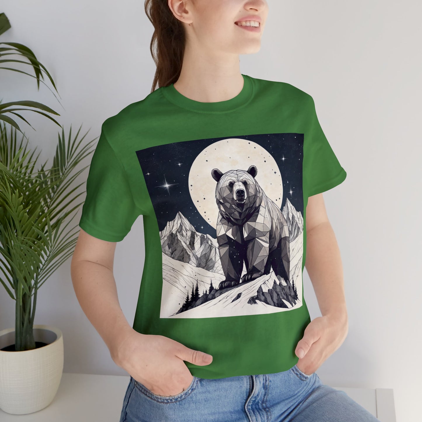 Lunar Bear - Geometric Animals Series T-Shirt