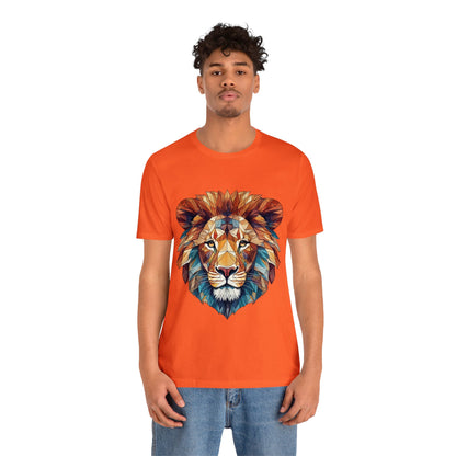 Geometric Lion - Geometric Animals Series T-Shirt