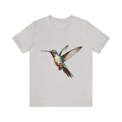 Vivid Mosaic Hummingbird - Geometric Animals Series T-Shirt