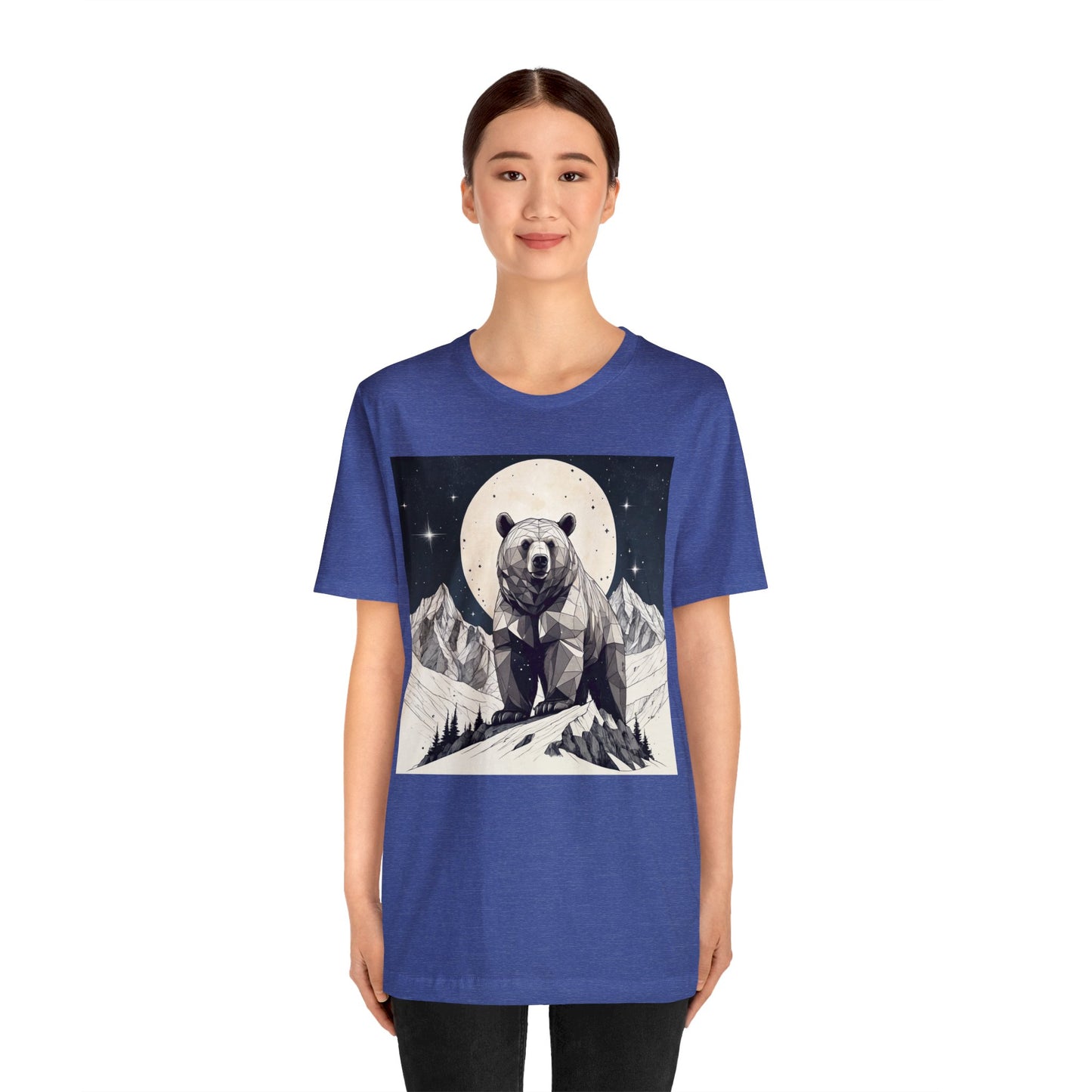 Lunar Bear - Geometric Animals Series T-Shirt