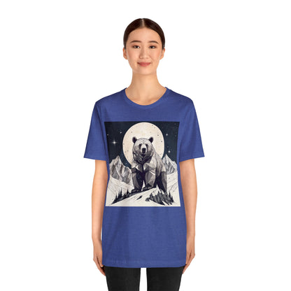 Lunar Bear - Geometric Animals Series T-Shirt