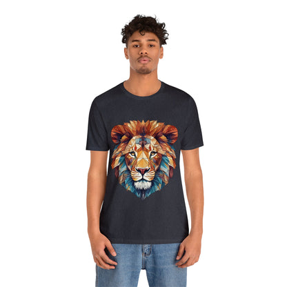 Geometric Lion - Geometric Animals Series T-Shirt