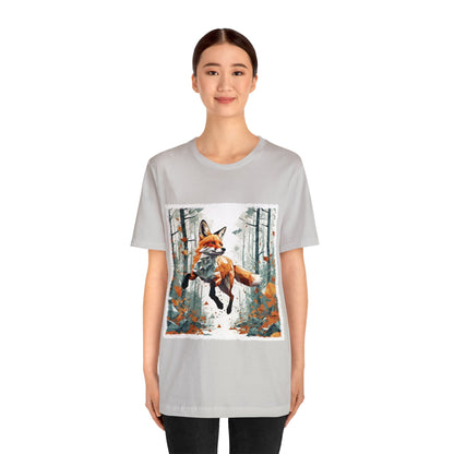 Fox in the Forest - Geometric Animals Series T-Shirt