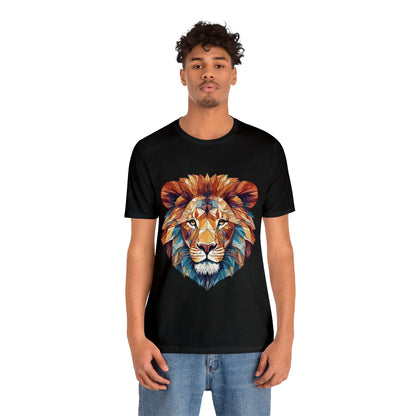 Geometric Lion - Geometric Animals Series T-Shirt