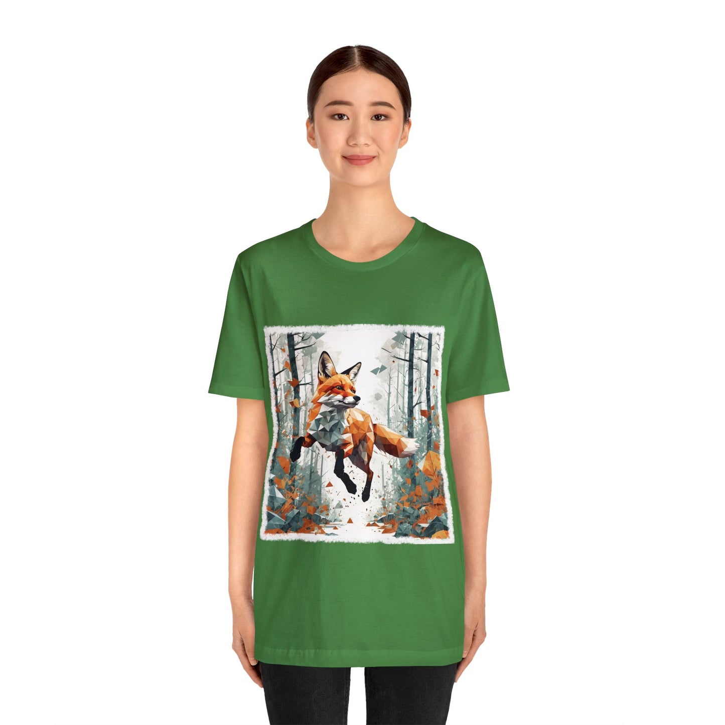 Fox in the Forest - Geometric Animals Series T-Shirt