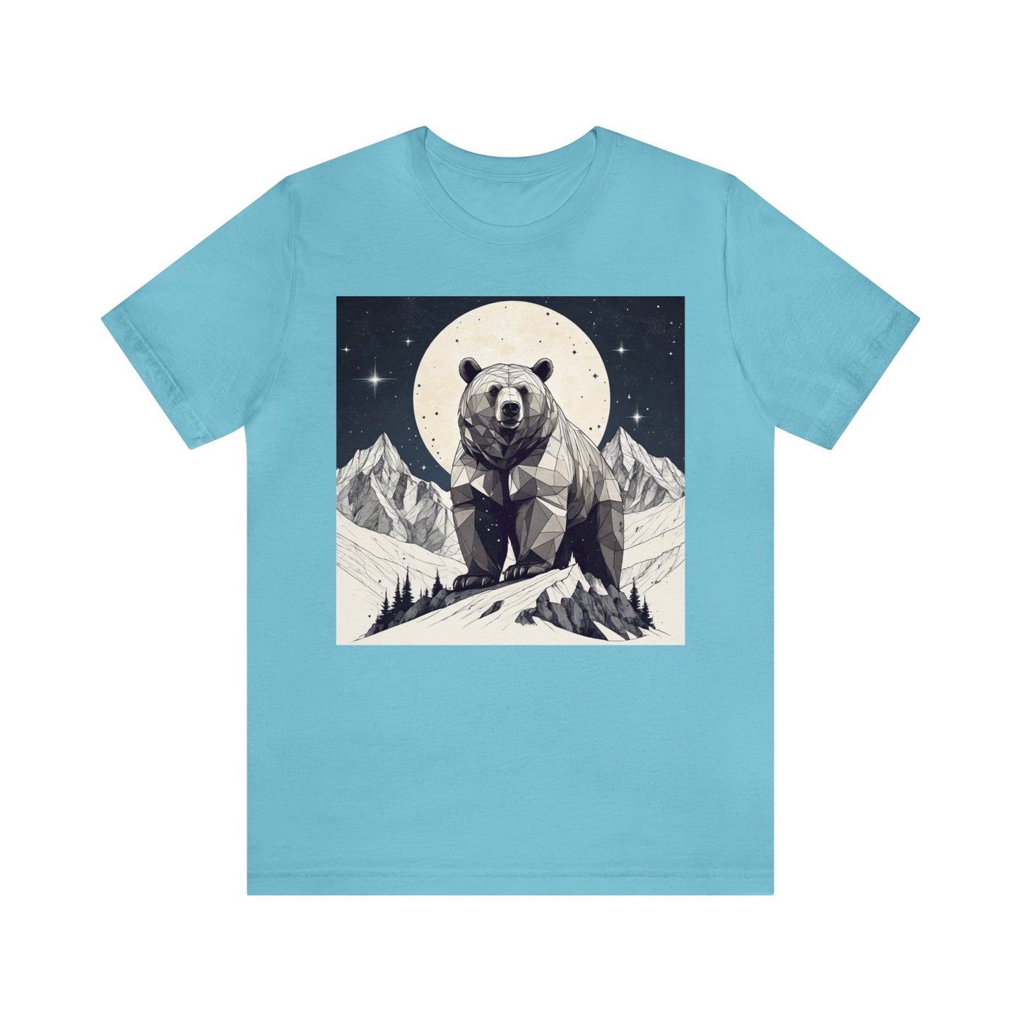 Lunar Bear - Geometric Animals Series T-Shirt