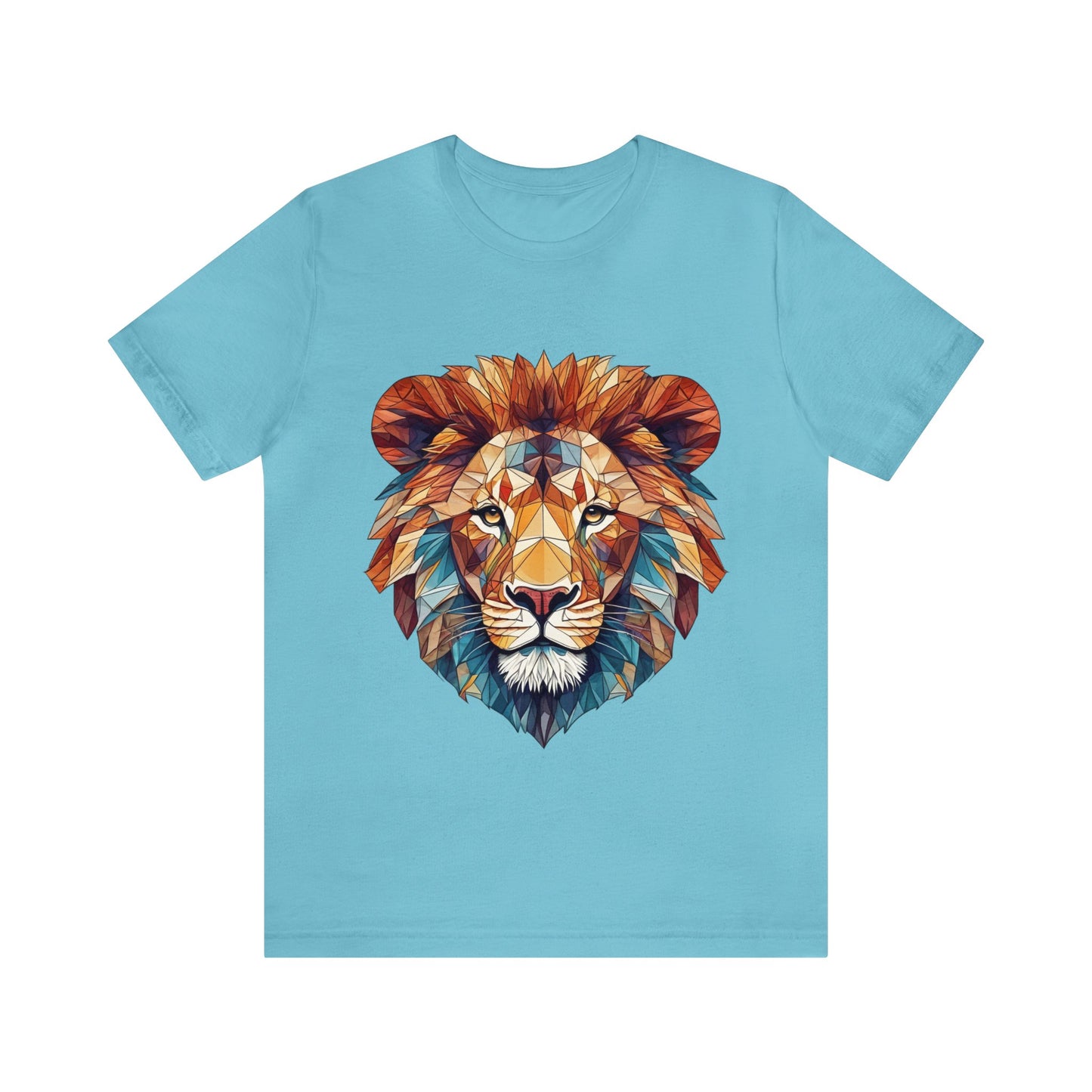 Geometric Lion - Geometric Animals Series T-Shirt