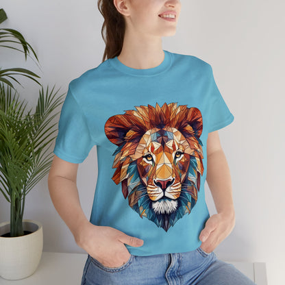 Geometric Lion - Geometric Animals Series T-Shirt