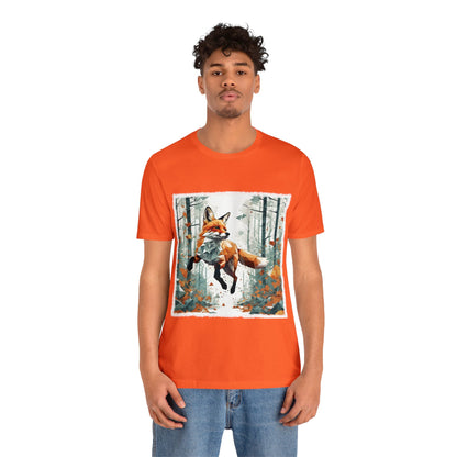 Fox in the Forest - Geometric Animals Series T-Shirt