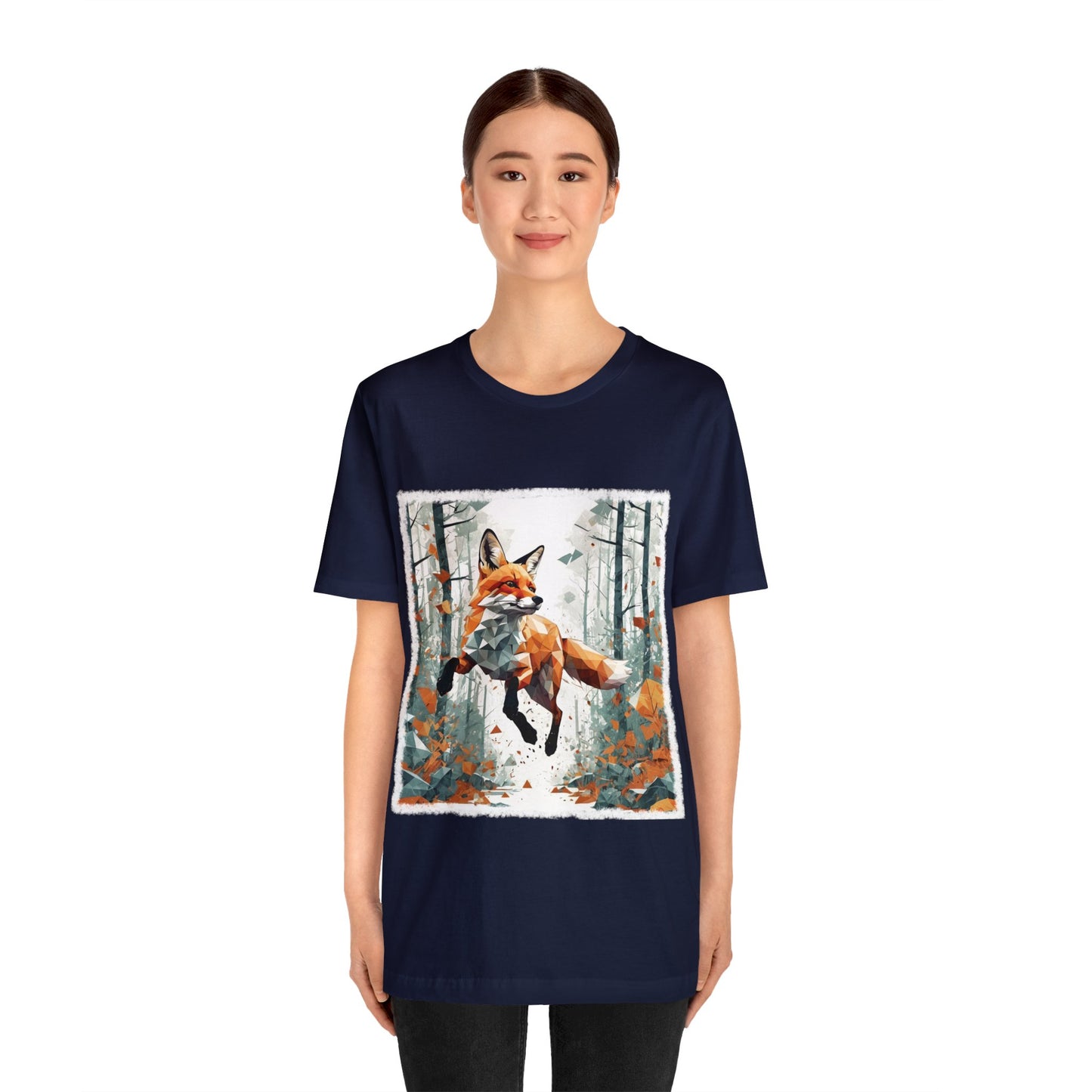 Fox in the Forest - Geometric Animals Series T-Shirt