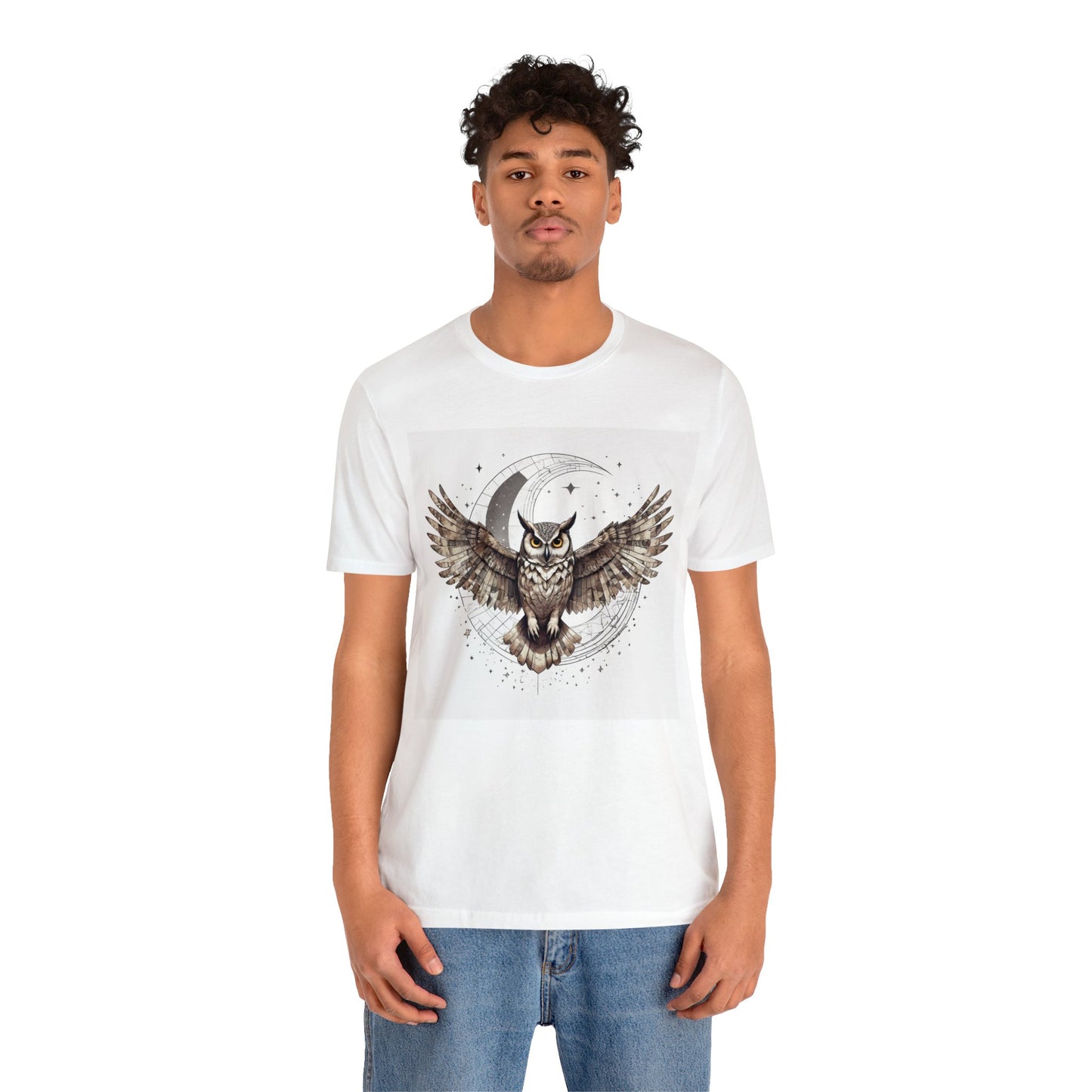 Midnight Sentinel - Geometric Animals Series T-Shirt