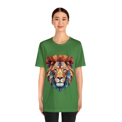 Geometric Lion - Geometric Animals Series T-Shirt