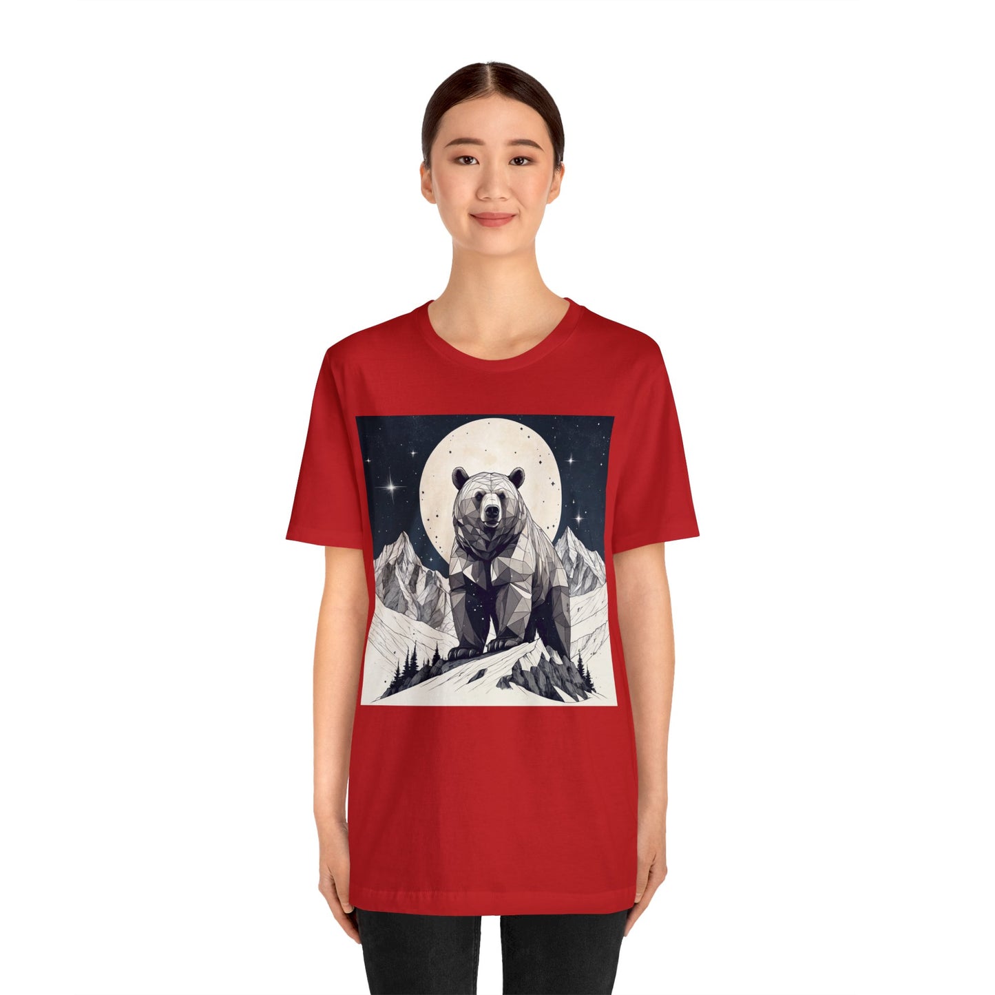 Lunar Bear - Geometric Animals Series T-Shirt