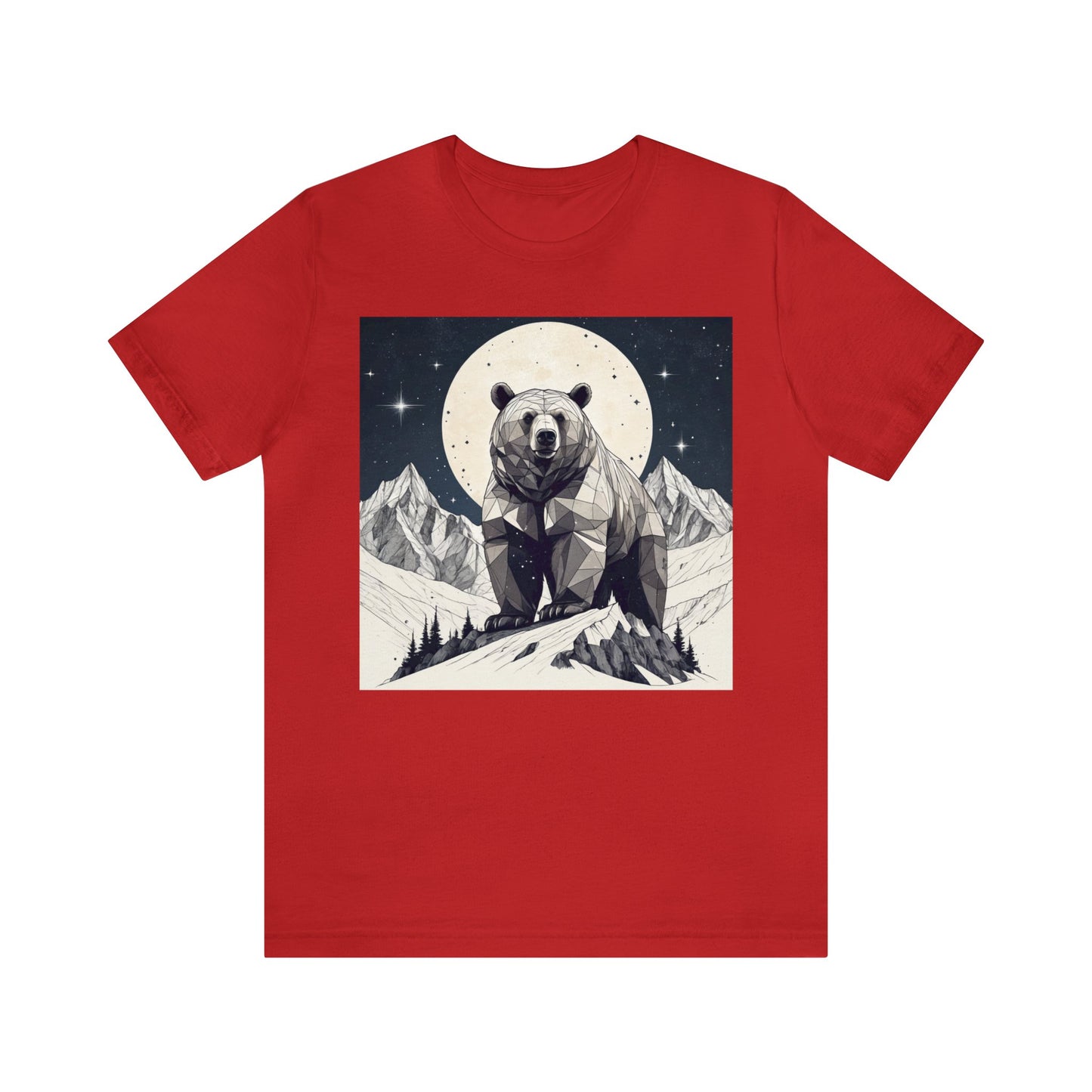 Lunar Bear - Geometric Animals Series T-Shirt