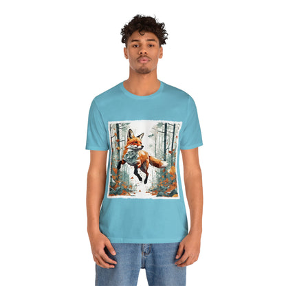 Fox in the Forest - Geometric Animals Series T-Shirt