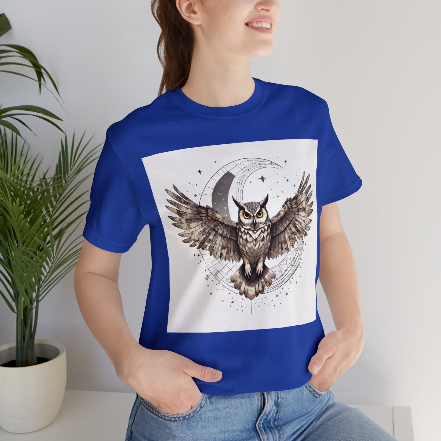 Midnight Sentinel - Geometric Animals Series T-Shirt