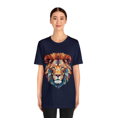 Geometric Lion - Geometric Animals Series T-Shirt