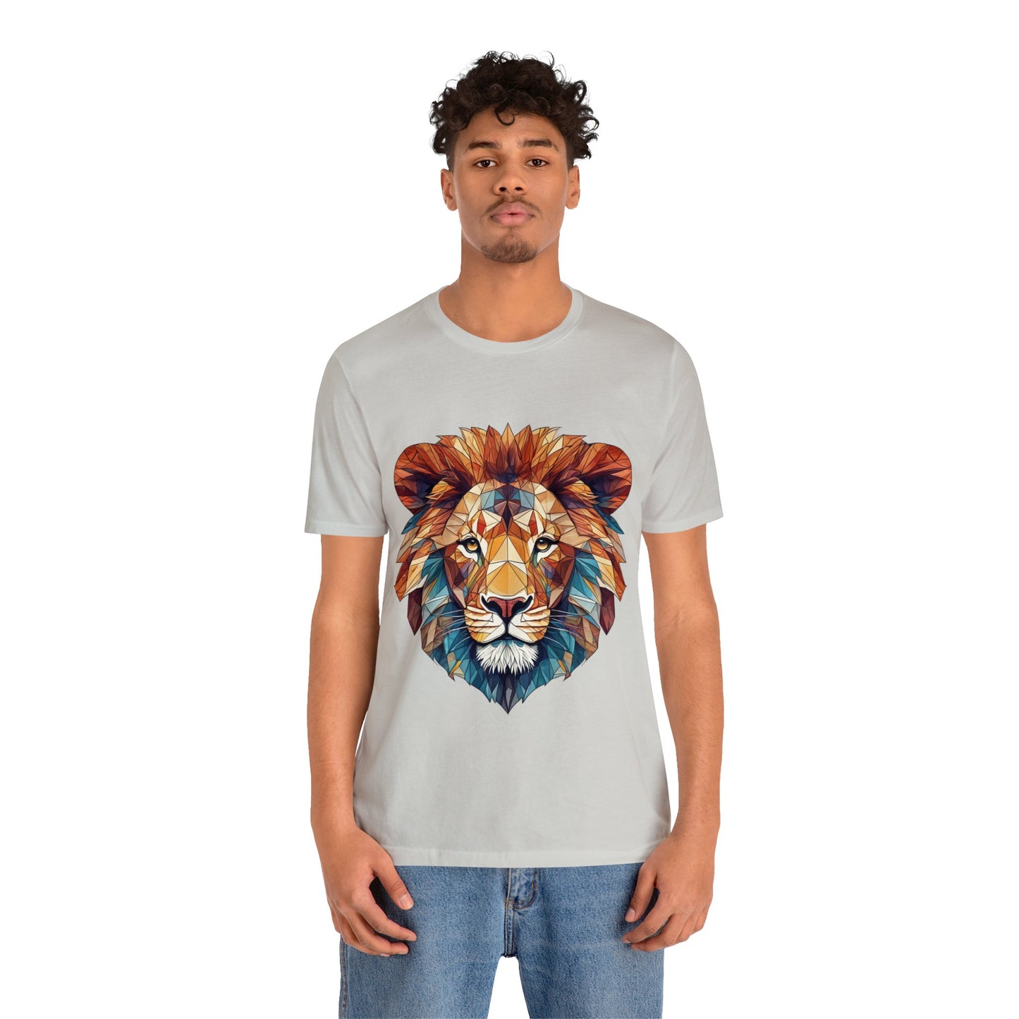 Geometric Lion - Geometric Animals Series T-Shirt