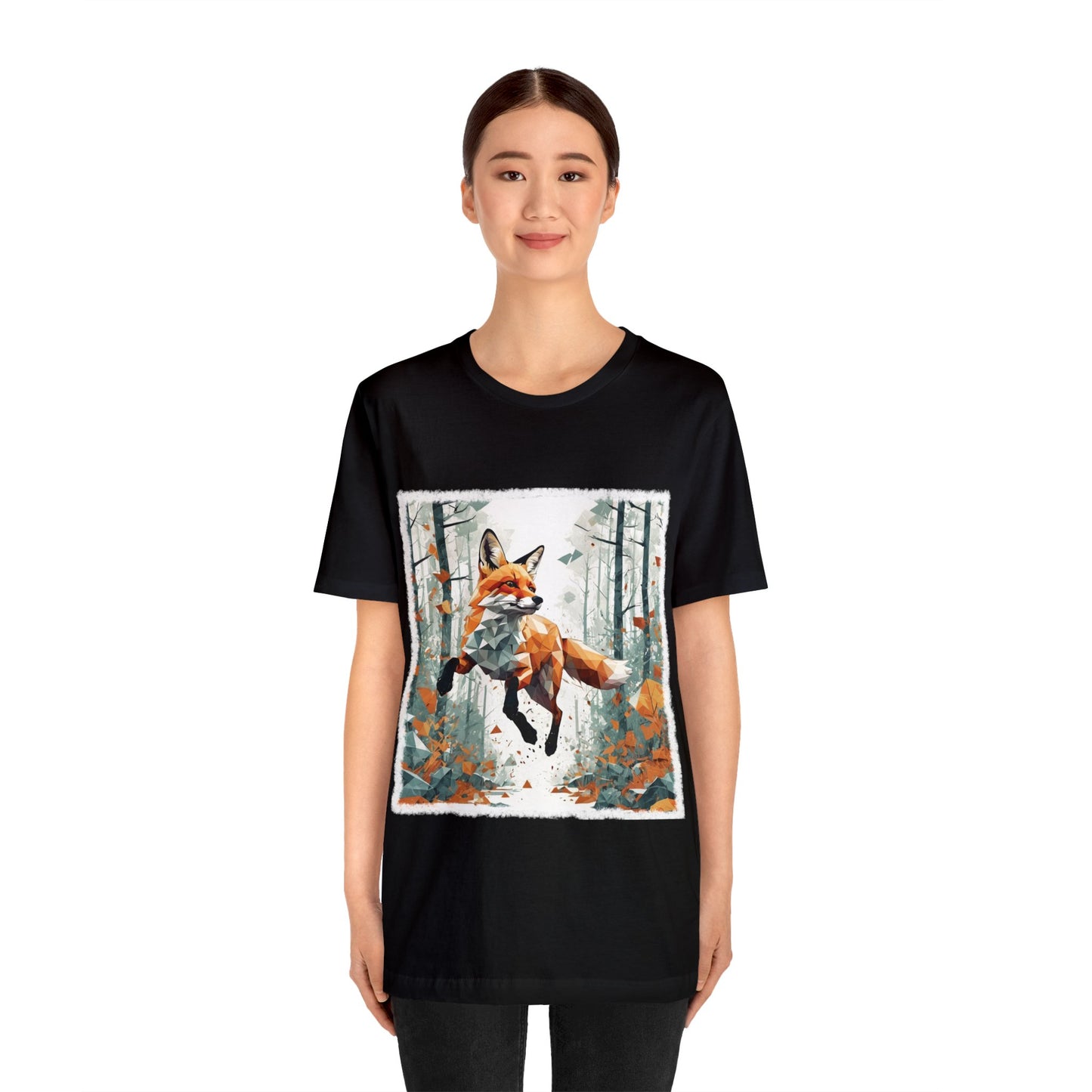 Fox in the Forest - Geometric Animals Series T-Shirt