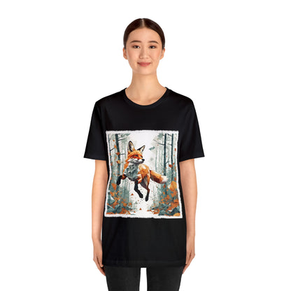 Fox in the Forest - Geometric Animals Series T-Shirt