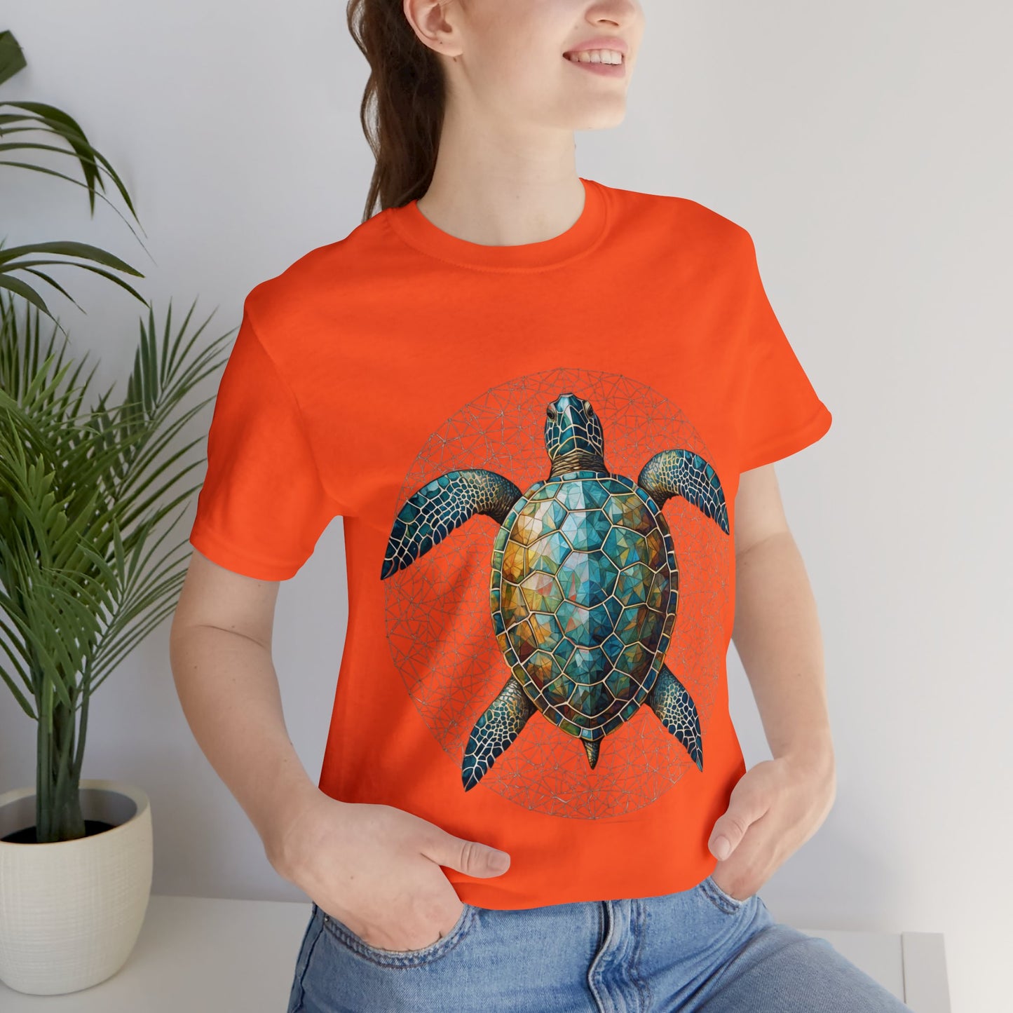 Celestial Navigator T-shirt - Geometric Animals Series - Sea Turtle T-Shirt