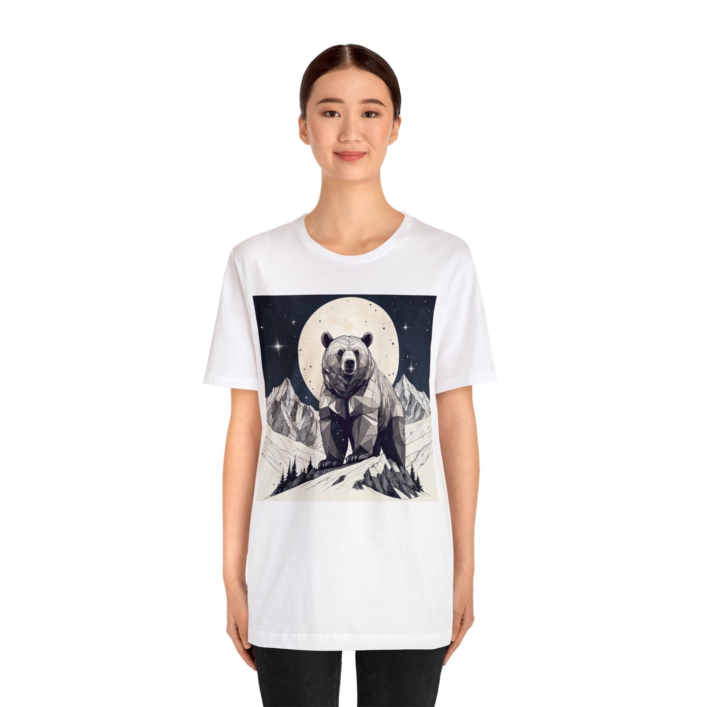 Lunar Bear - Geometric Animals Series T-Shirt