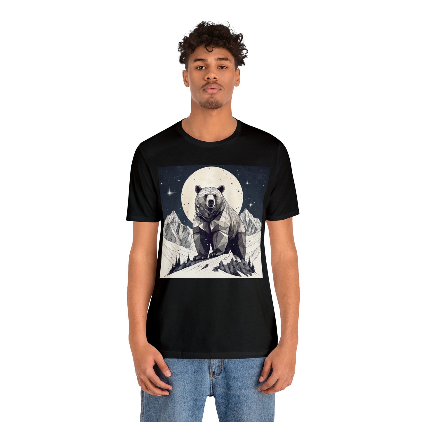 Lunar Bear - Geometric Animals Series T-Shirt