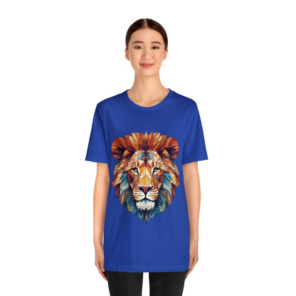 Geometric Lion - Geometric Animals Series T-Shirt